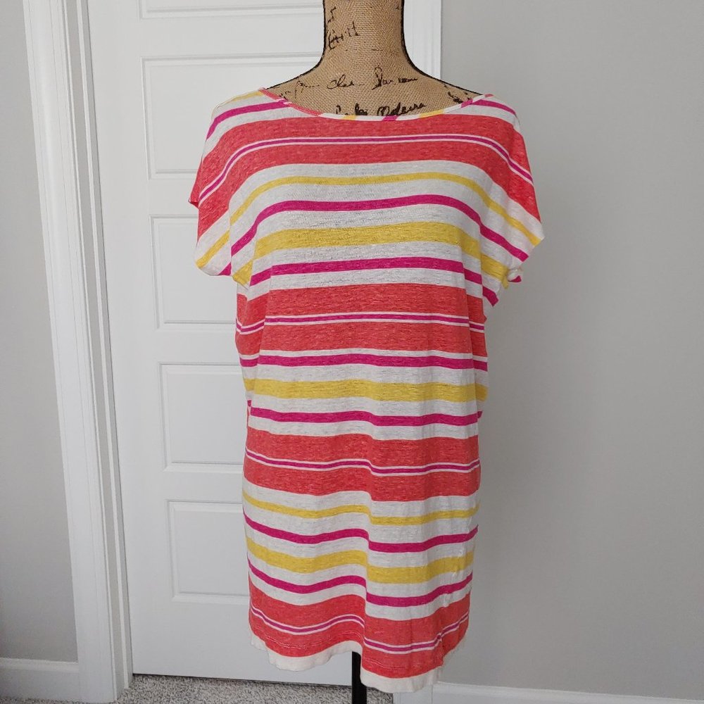 LOFT Beach Striped cover-up Large